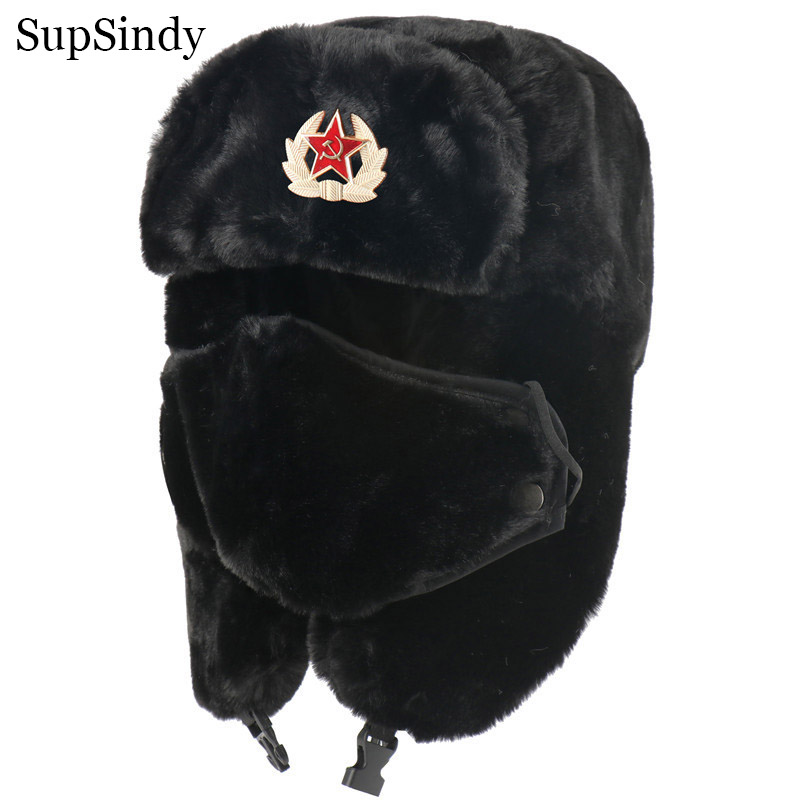 SupSindy Army Military Soviet  - Winter Trapper Hat avis et prix