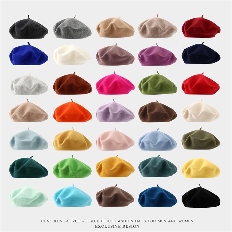 Big Size Beret Women  Large Be - Beret French Wool avis et prix