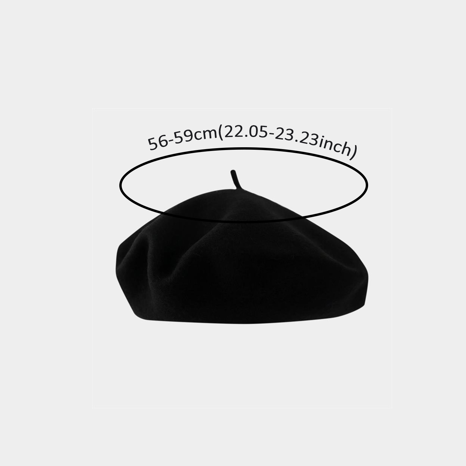 Big Size Beret Women  Large Be - Beret French Wool avis et prix