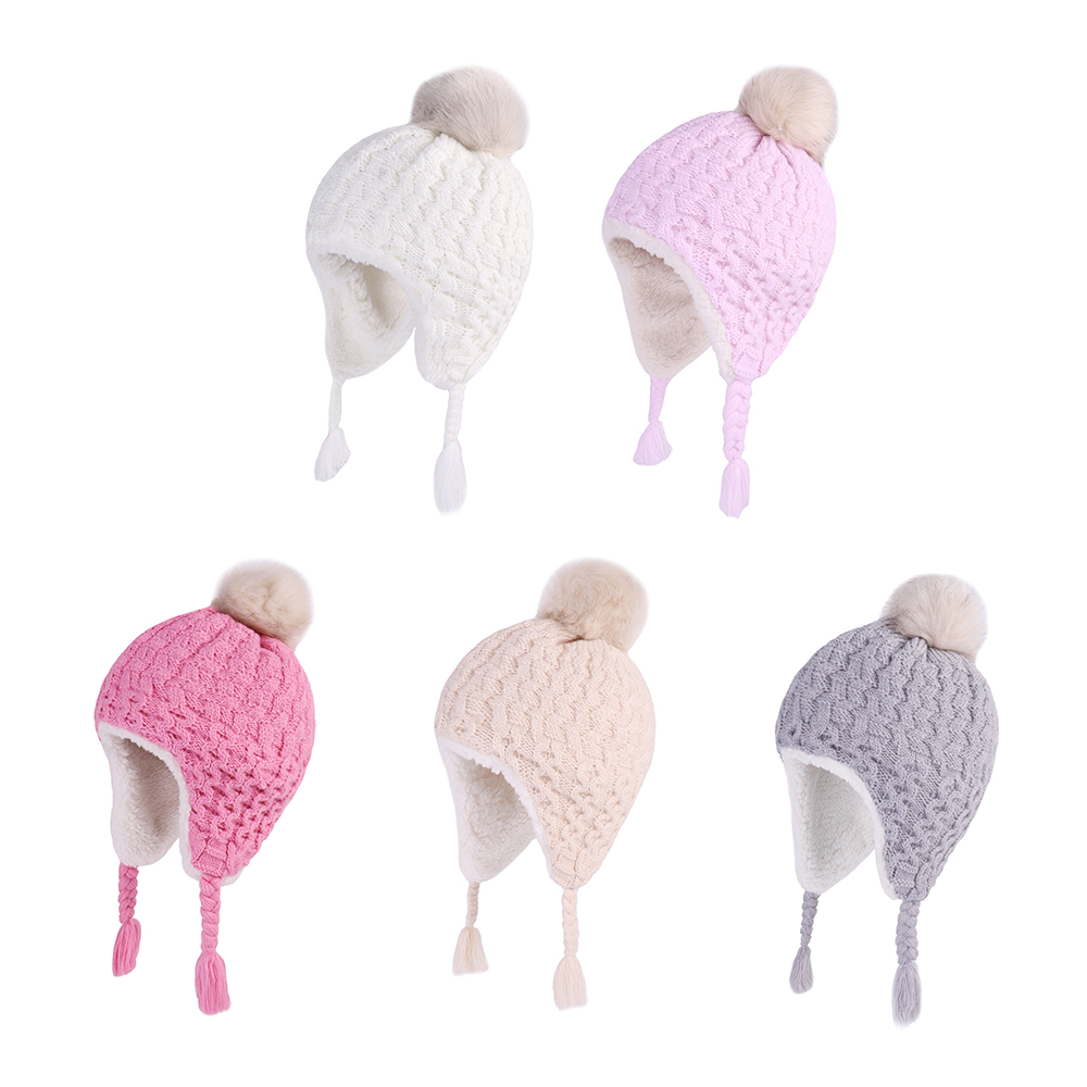 Baby Winter Knit Earflap Hats  - Trapper Hat Ear Flap avis et prix
