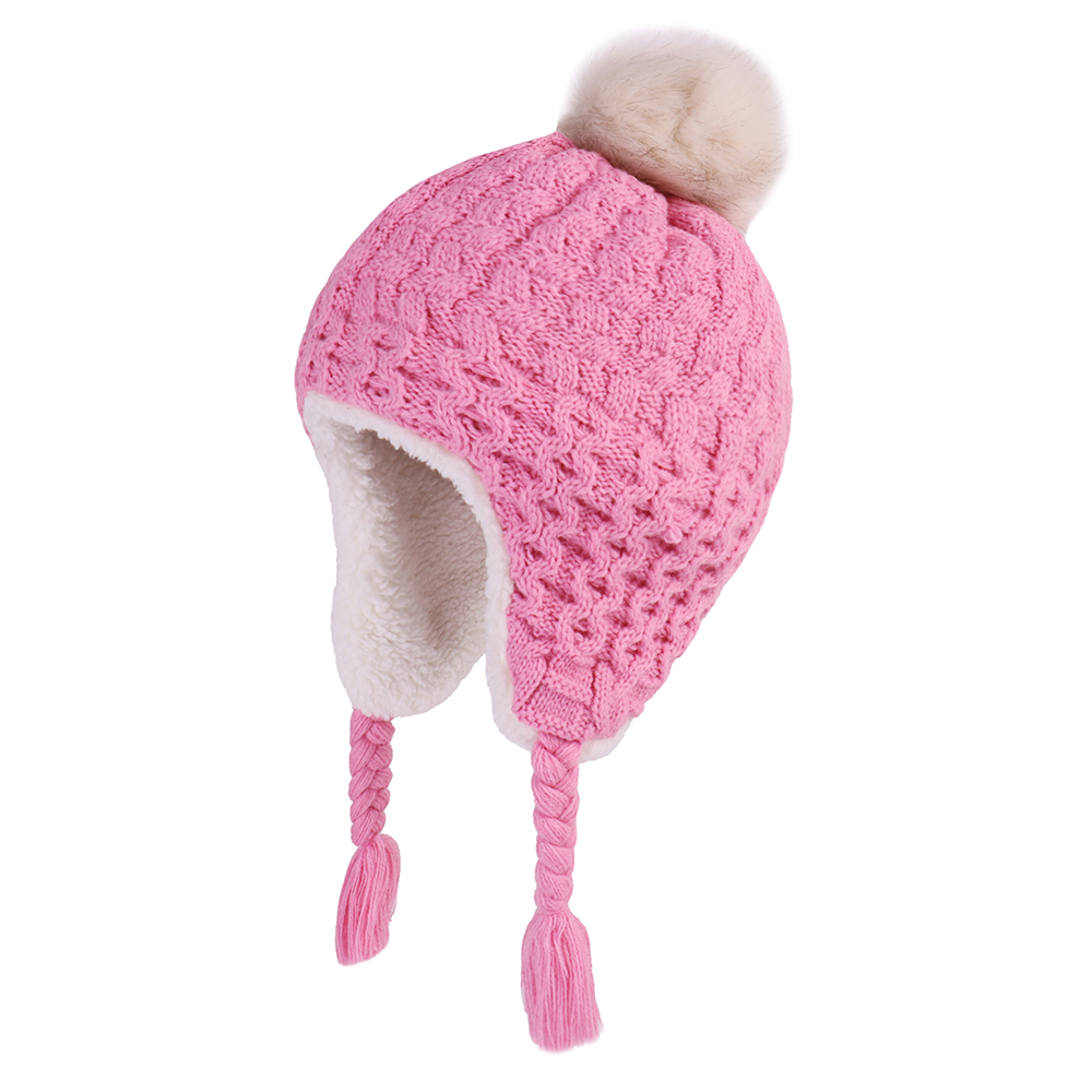 Baby Winter Knit Earflap Hats  - Trapper Hat Ear Flap avis et prix