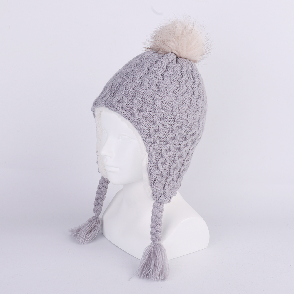 Baby Winter Knit Earflap Hats  - Trapper Hat Ear Flap avis et prix