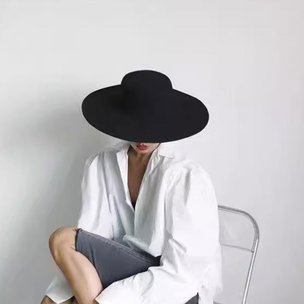 French Ladies Fedoras Top Bow  - Fedora Hat Wool avis et prix