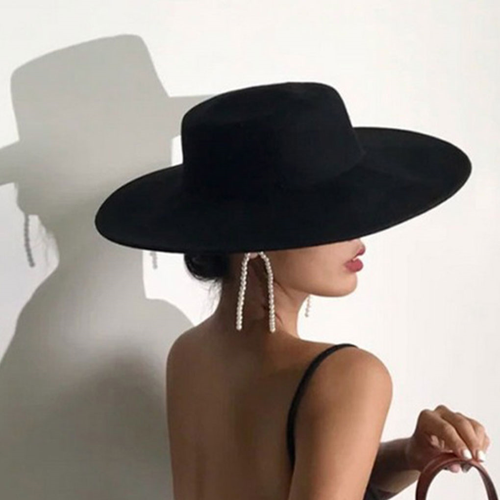 French Ladies Fedoras Top Bow  - Fedora Hat Wool avis et prix
