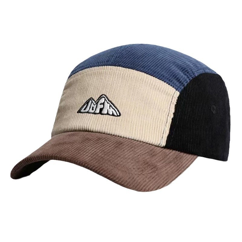 Men's Women's Visor Hat 5 Pane - Corduroy Cap 5 Panel avis et prix