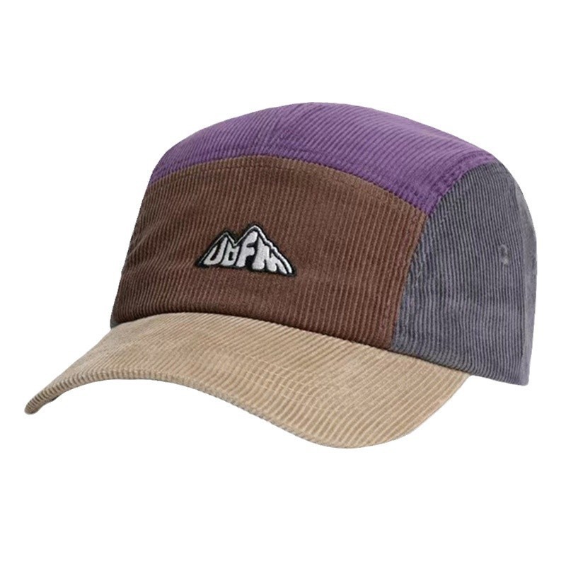 Men's Women's Visor Hat 5 Pane - Corduroy Cap 5 Panel avis et prix