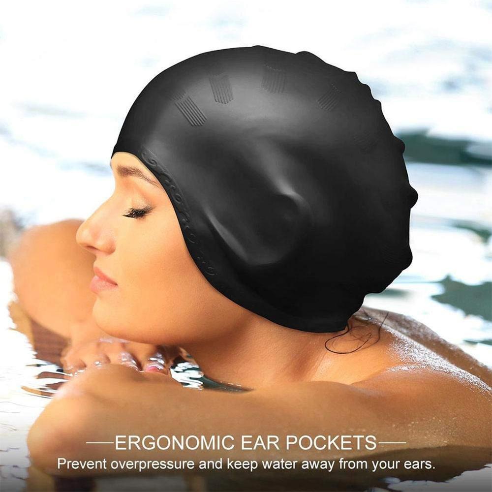 Adults High Elastic Swimming C - Swim Hat Silicone avis et prix
