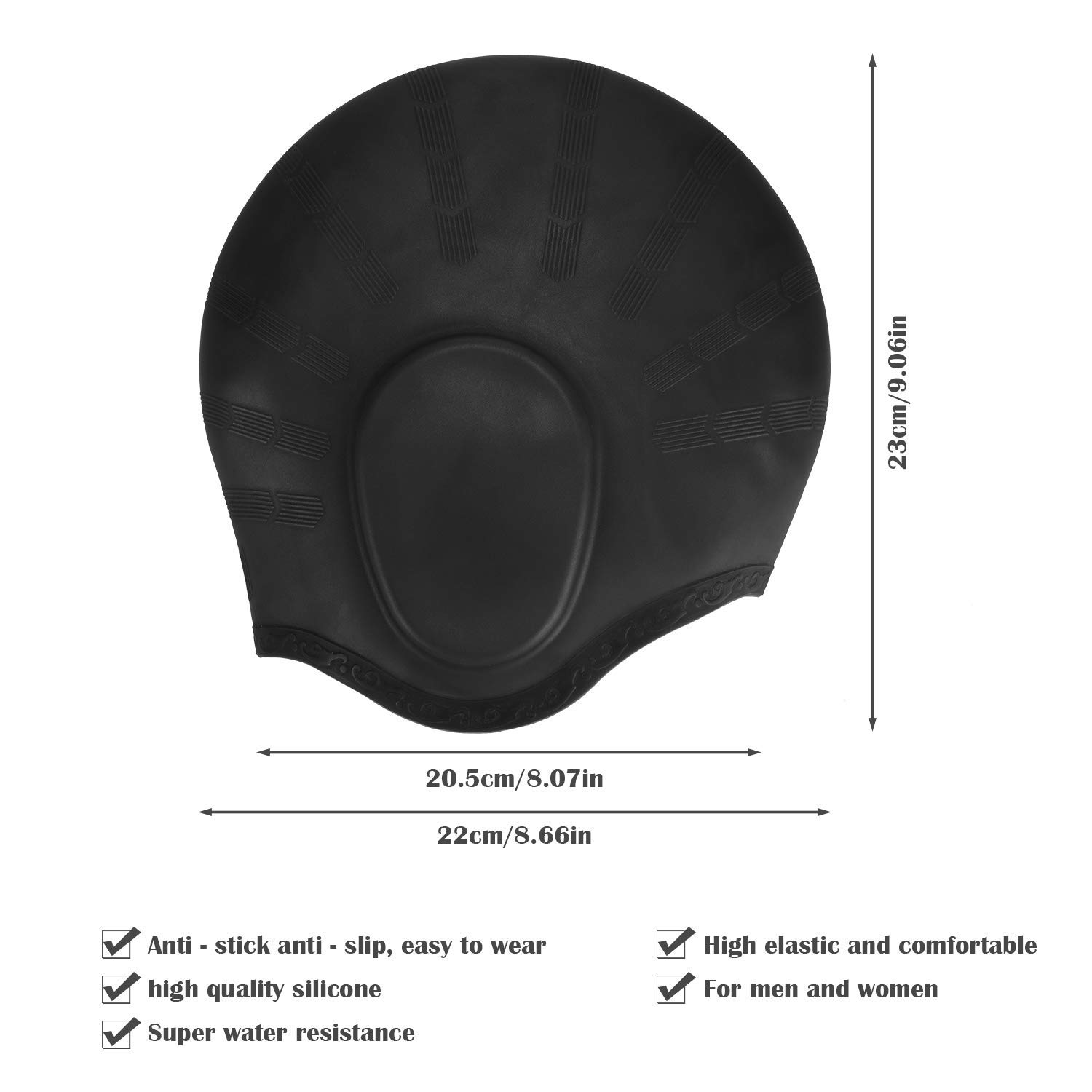 Adults High Elastic Swimming C - Swim Hat Silicone avis et prix