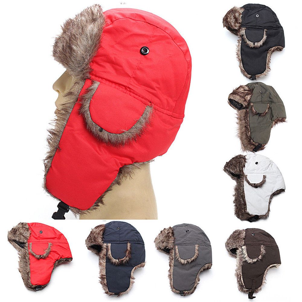 Warm Winter Fur Earflap Ski Ha - Trapper Hat Ear Flap avis et prix
