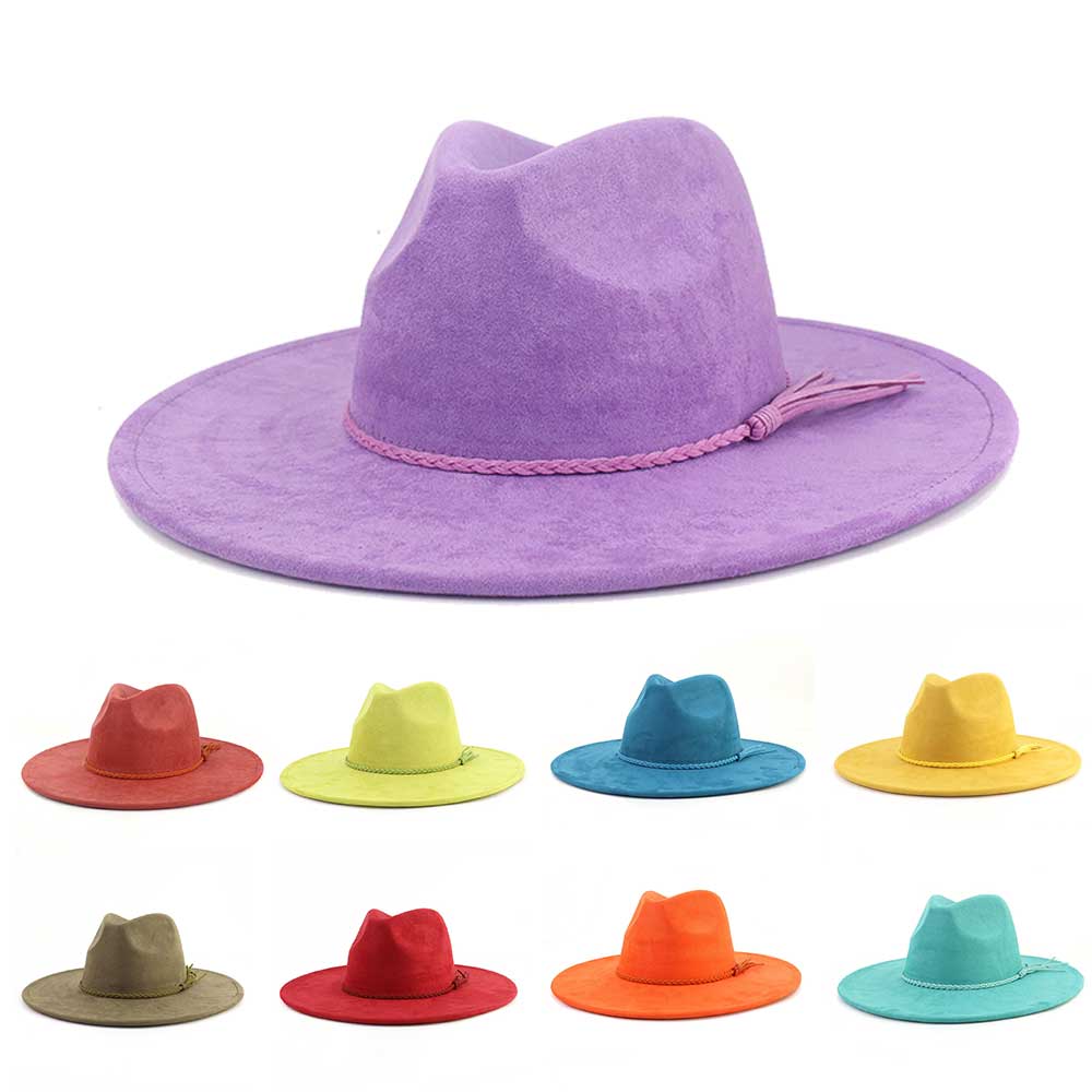 Vegan Suede Hat Teardrop shape - Fedora Hat Wool avis et prix