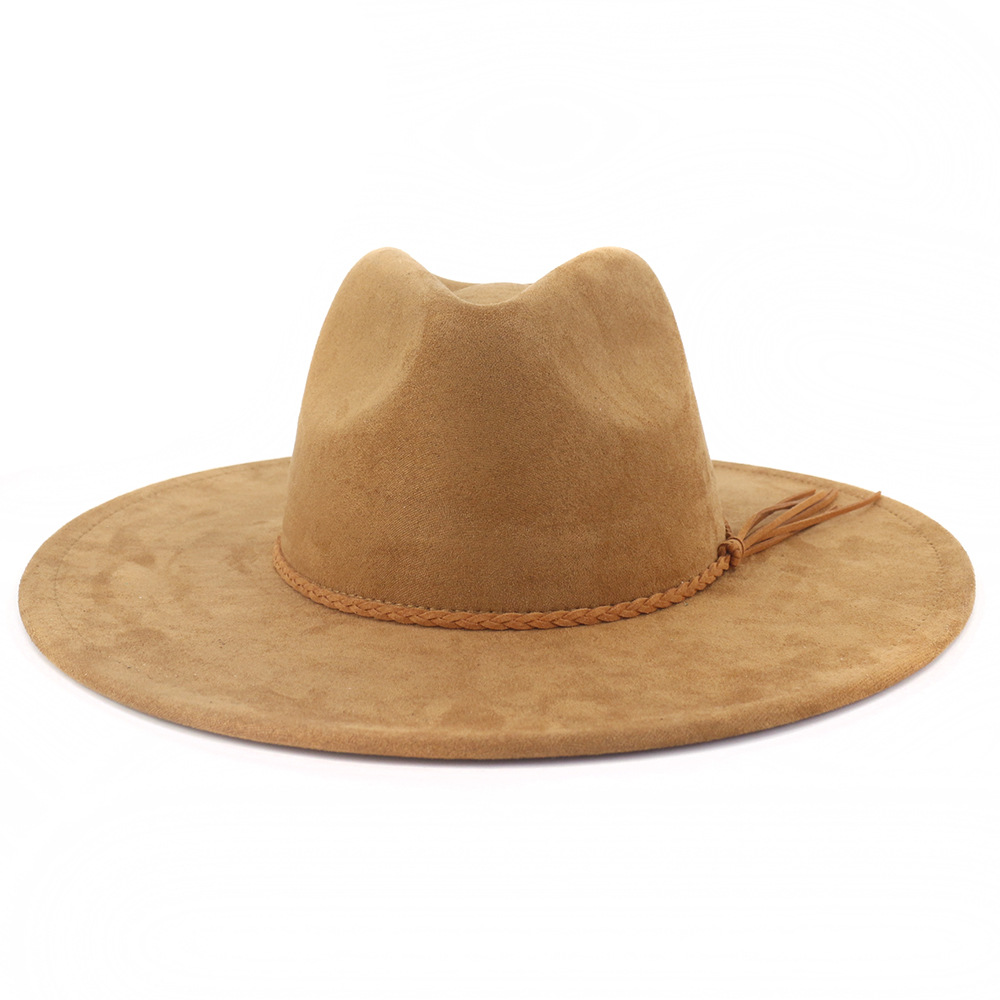 Vegan Suede Hat Teardrop shape - Fedora Hat Wool avis et prix