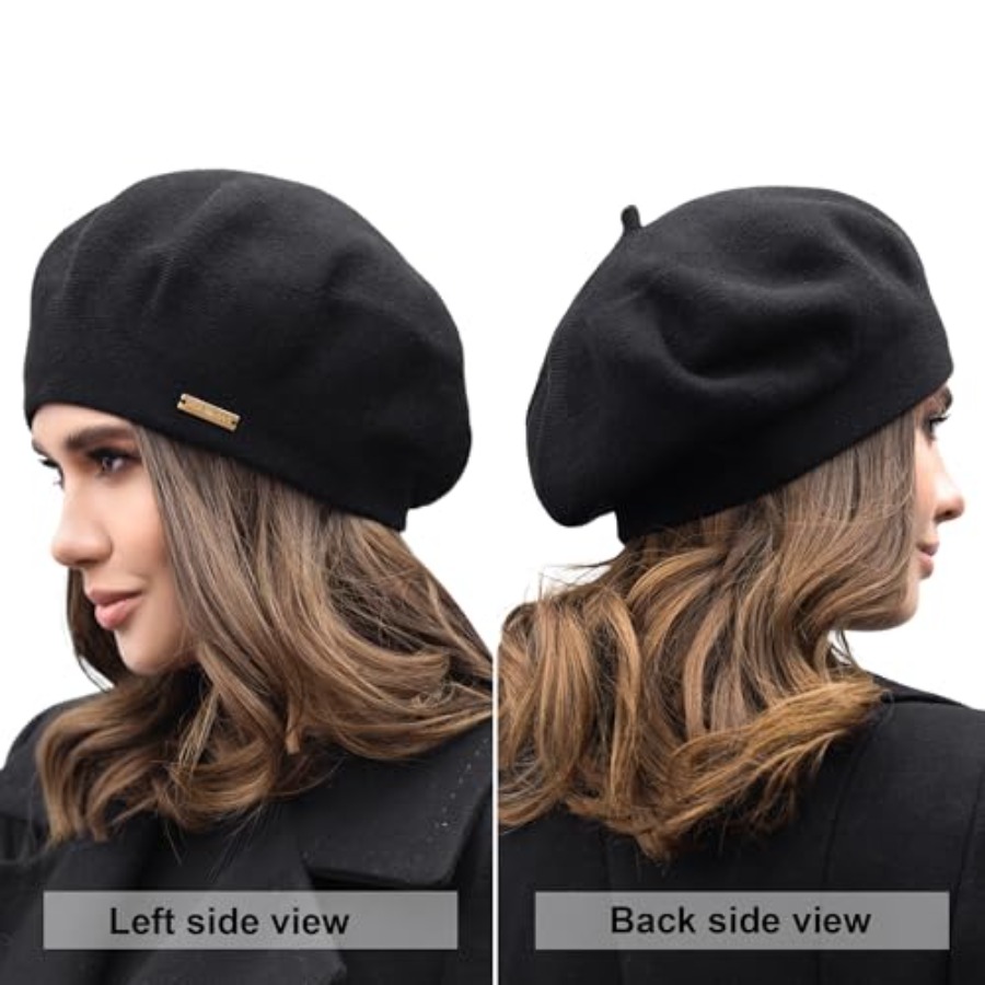 Beret - Warm Lined Wool Angora - Beret French Wool avis et prix