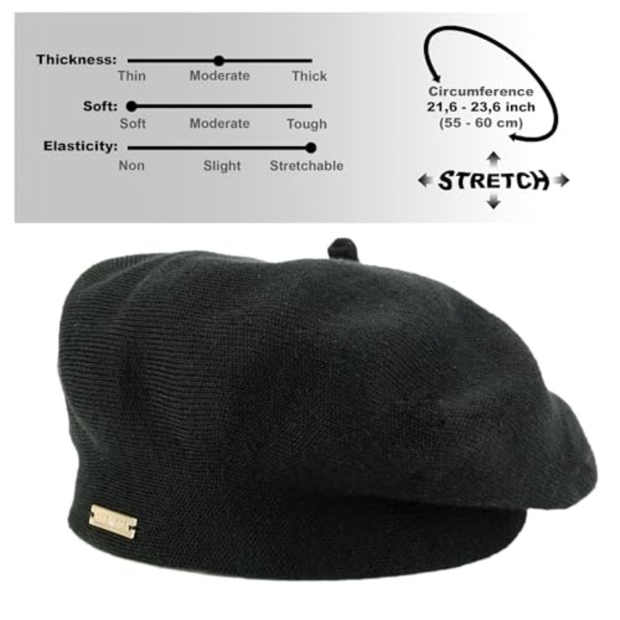 Beret - Warm Lined Wool Angora - Beret French Wool avis et prix