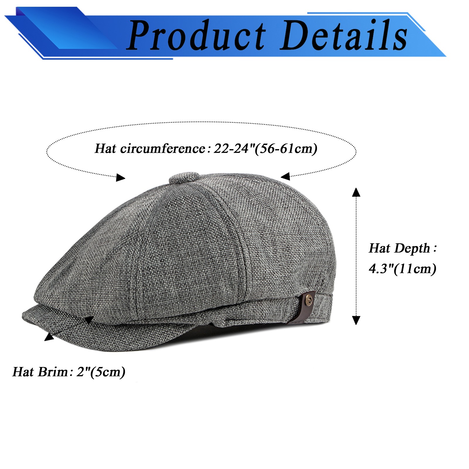Men Classic 8 Panel Newsboy Ga - Newsboy Cap Ivy avis et prix