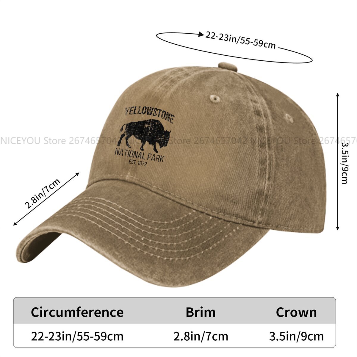 Washed Men's Baseball Cap Buff - Golf Cap Dad avis et prix