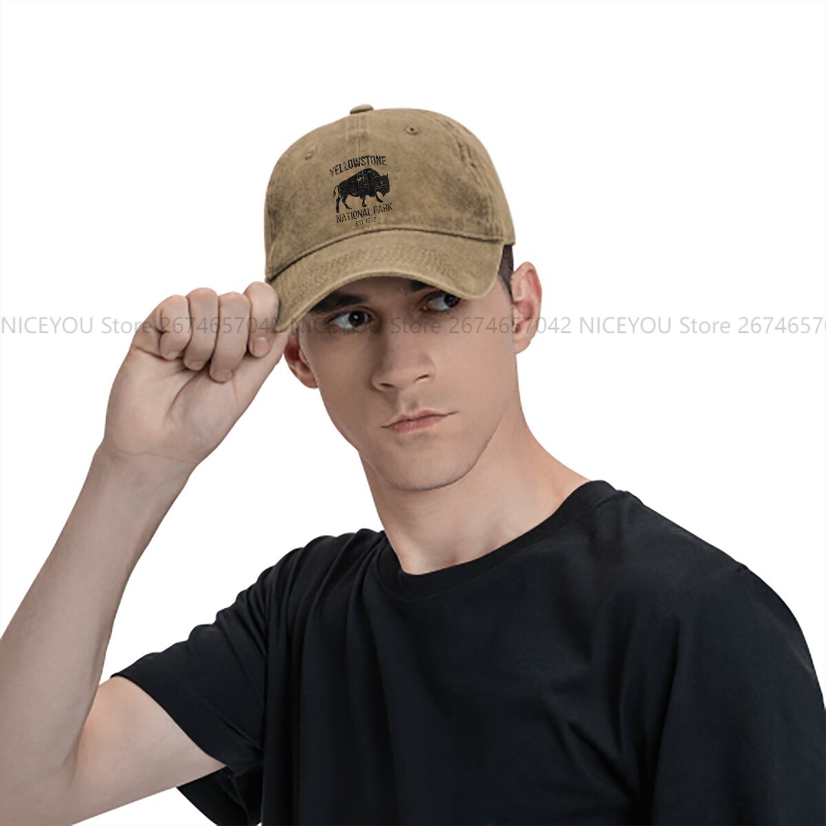 Washed Men's Baseball Cap Buff - Golf Cap Dad avis et prix
