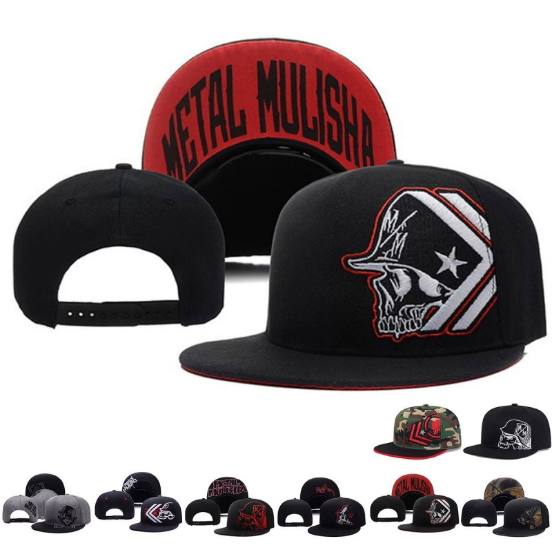 Unisex Skeleton Embroidery Bas - Snapback Hat Flat avis et prix