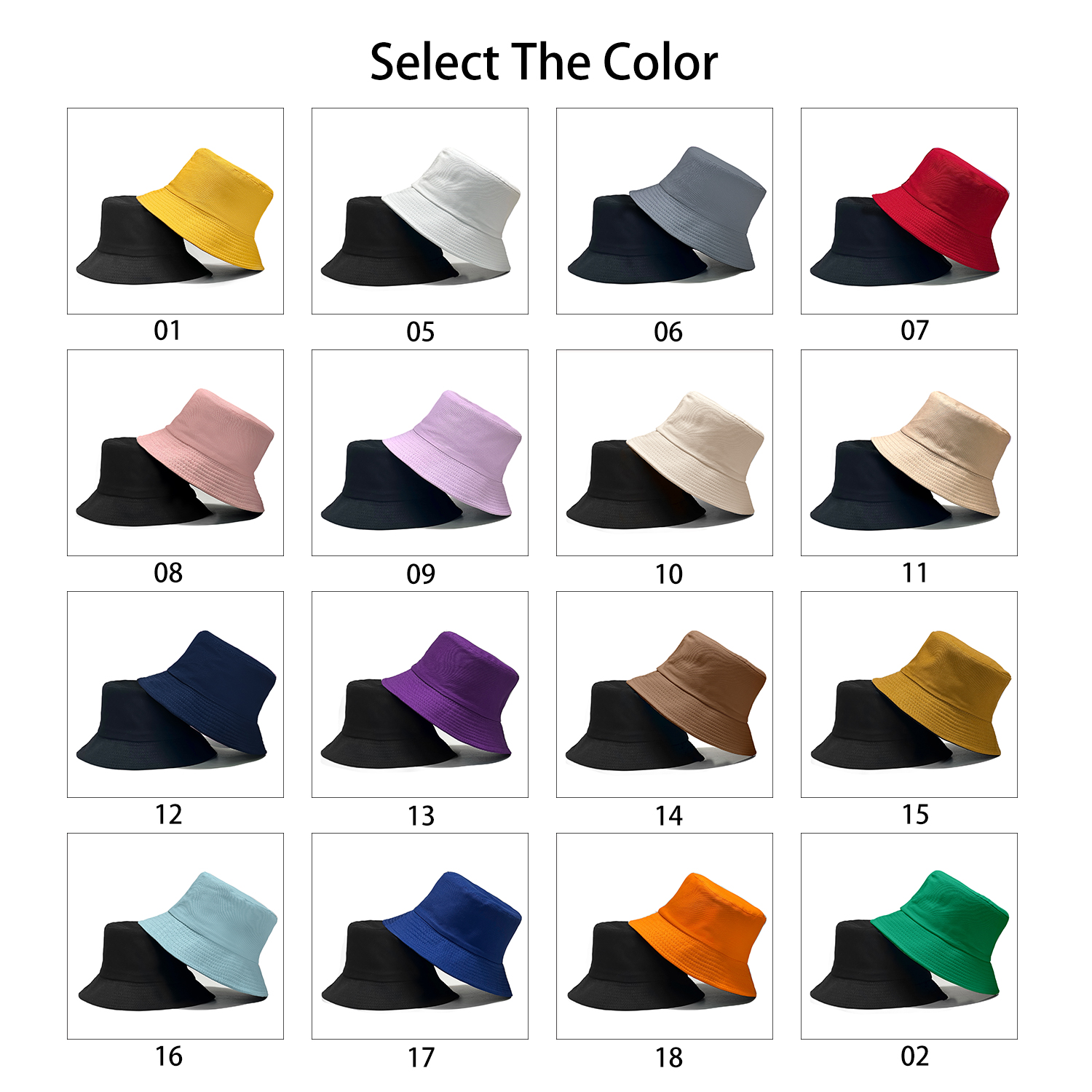 Custom Logo Double Side Fisher - Bucket Hat Cotton avis et prix
