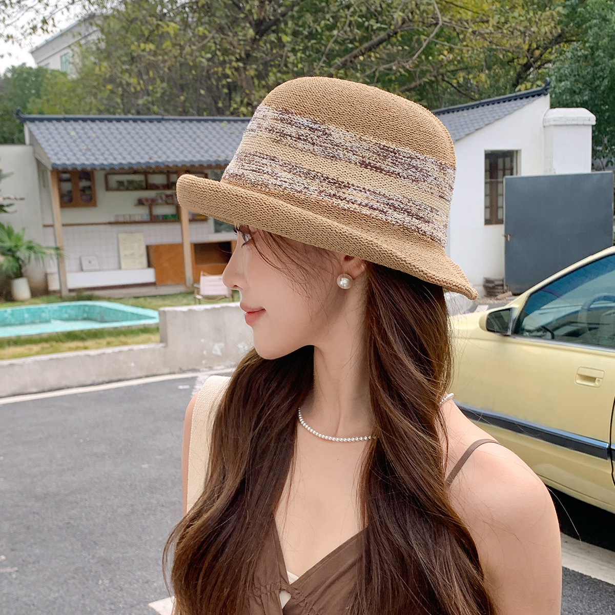 Straw  Fedora Hat  Bowler hat  - Fedora Hat Wool avis et prix
