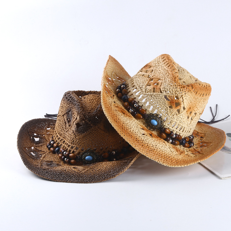 Spring and summer Spanish retr - Cowboy Hat Straw avis et prix