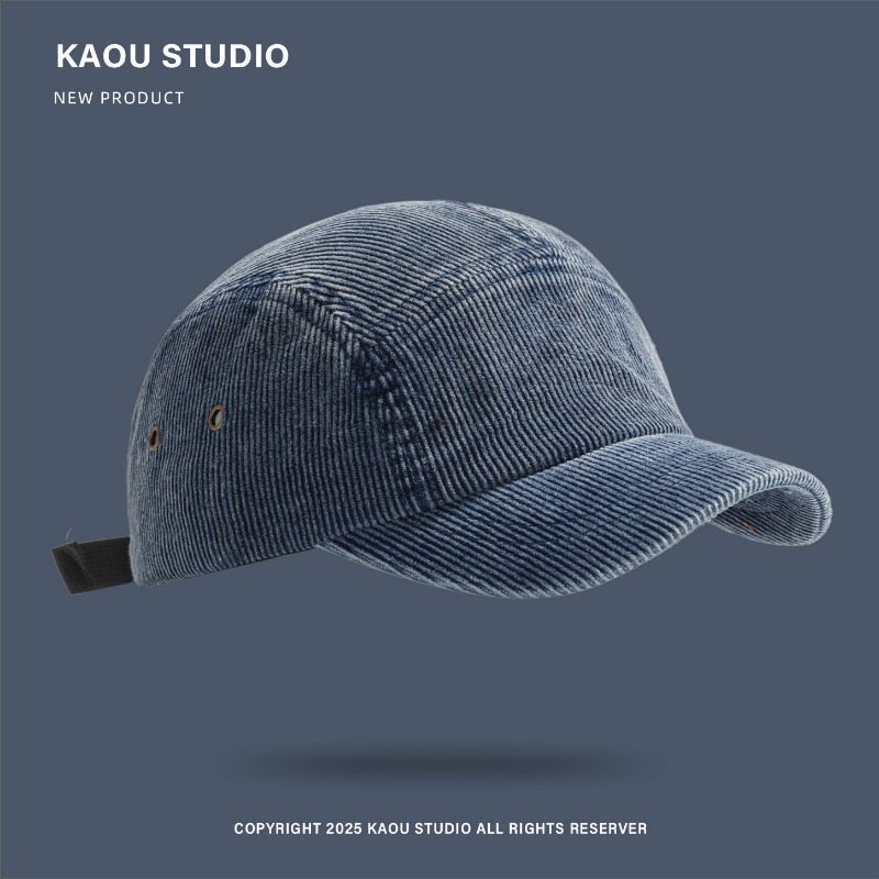 Japanese Retro Solid Color Cor - Corduroy Cap 5 Panel avis et prix