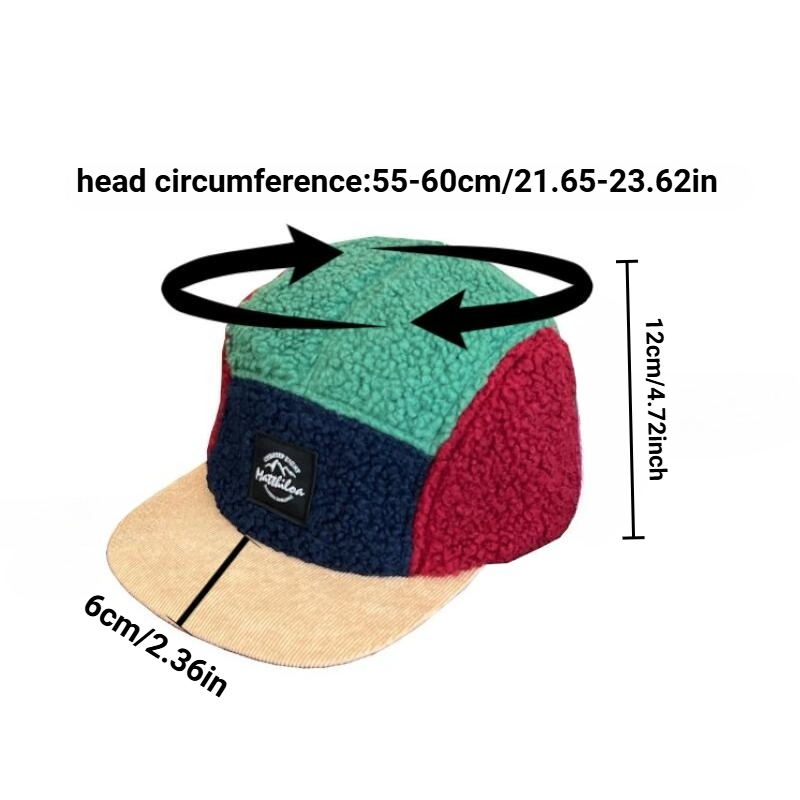 5 Panel Retro Fleece Cap for M - Corduroy Cap 5 Panel avis et prix