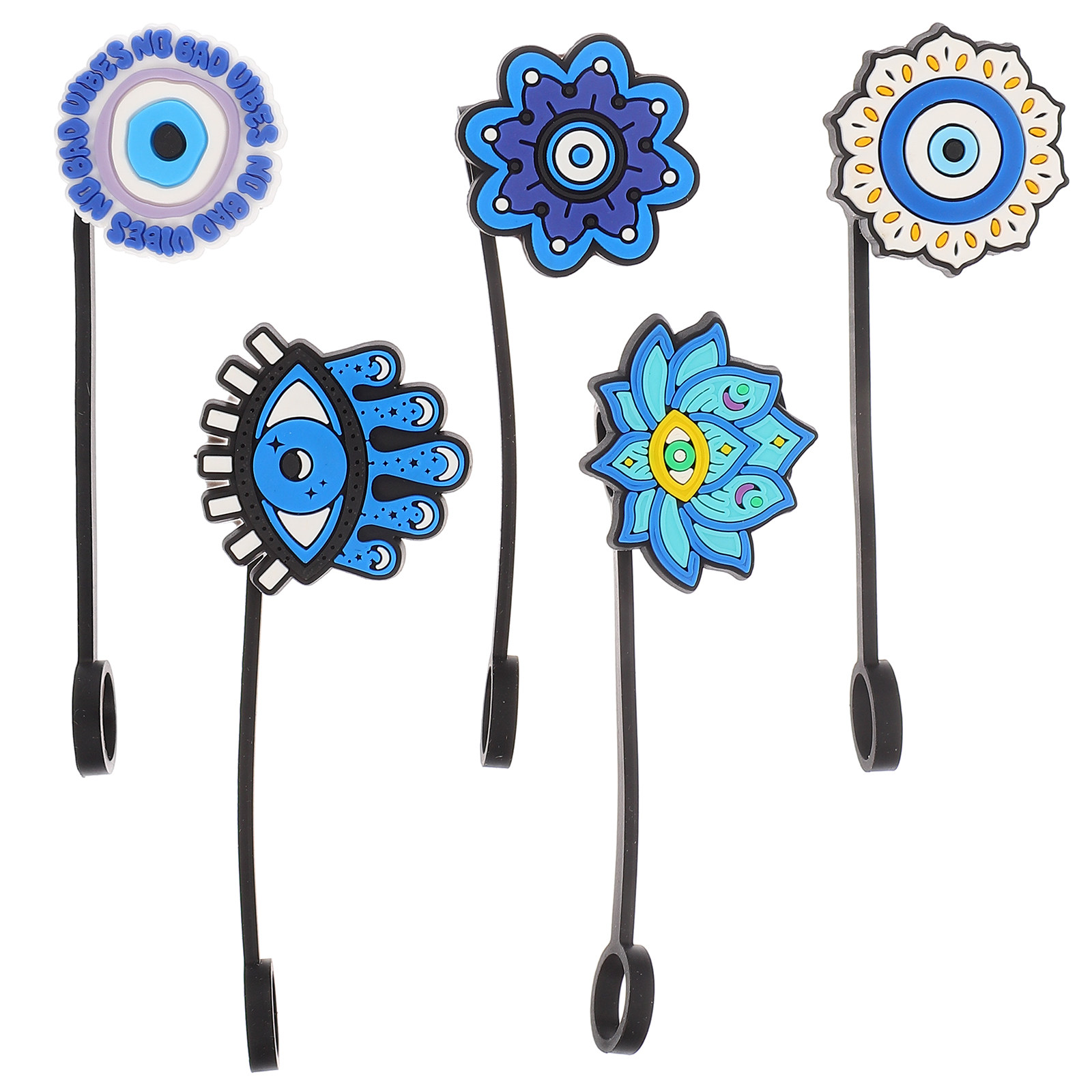 5pcs Silicone Straw Covers Cow - Cowboy Hat Straw avis et prix