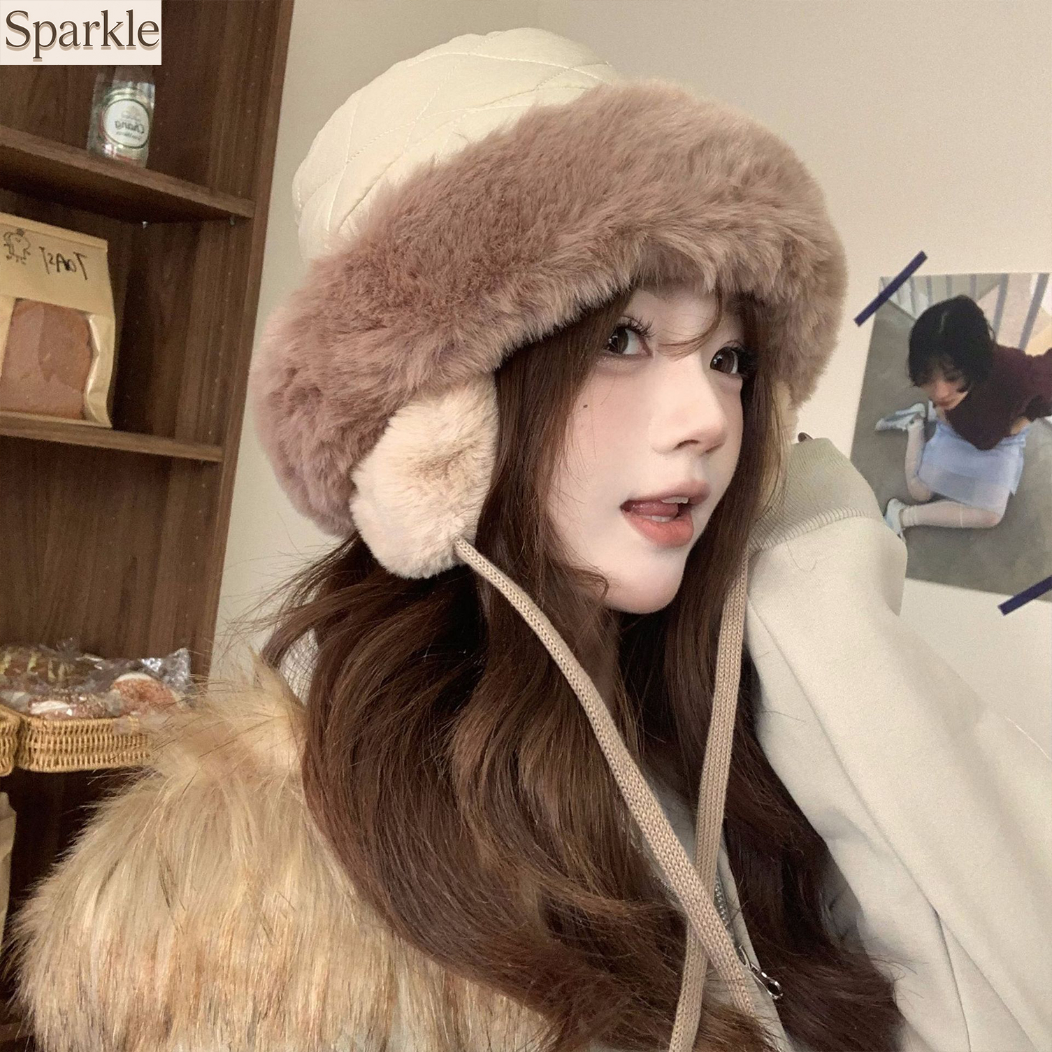 Women's Winter Quilted Faux Fu - Trapper Hat Ear Flap avis et prix