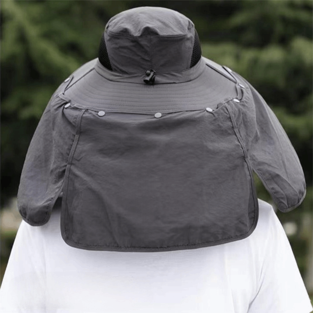 Removable Cloth Men Sun Hat Bi - Visor Sun Hat avis et prix
