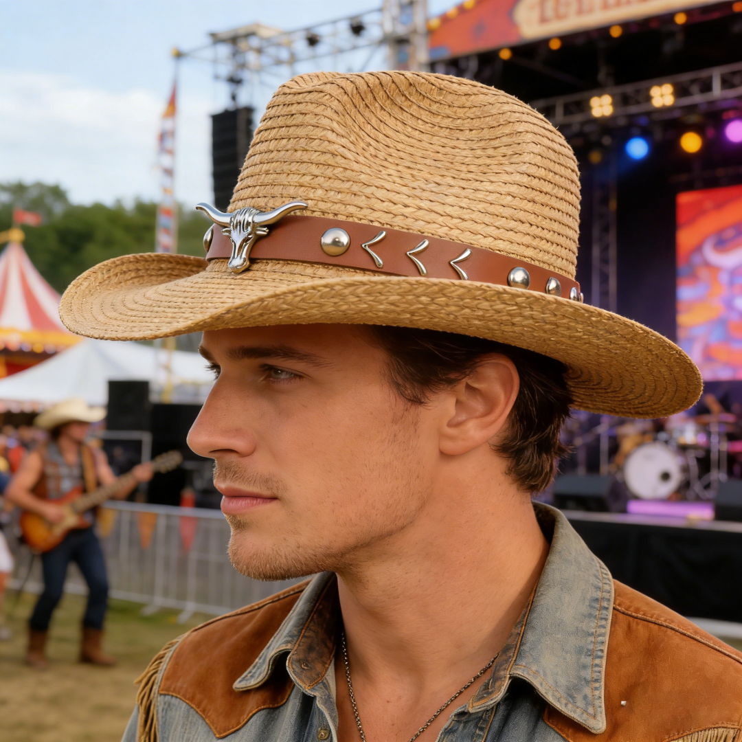 Vintage Straw Western Cowboy H - Cowboy Hat Straw avis et prix