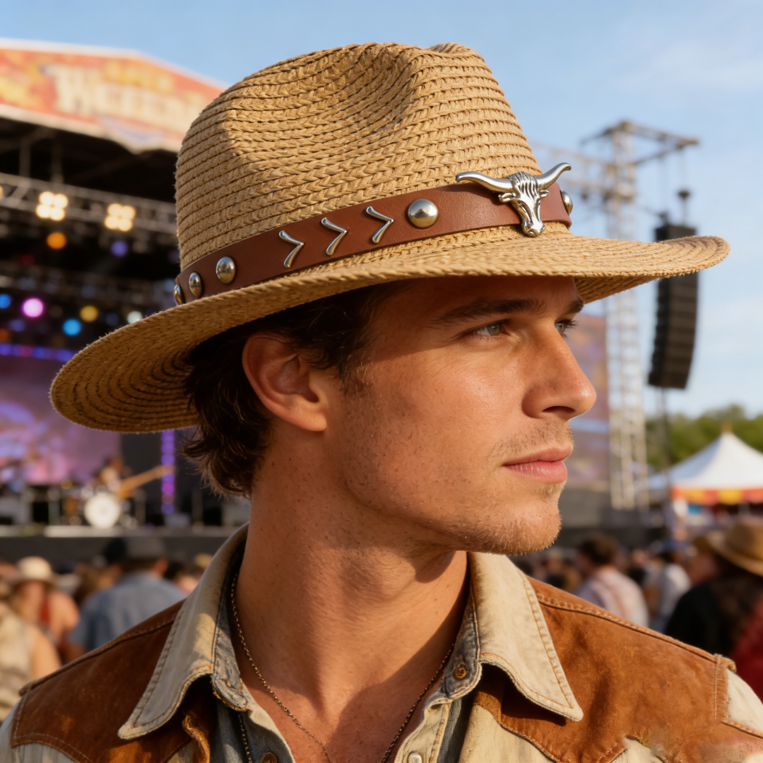 Vintage Straw Western Cowboy H - Cowboy Hat Straw avis et prix