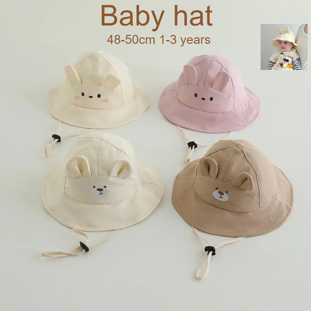 Baby Girls Sun Hat 48-50cm Cot - Bucket Hat Cotton avis et prix