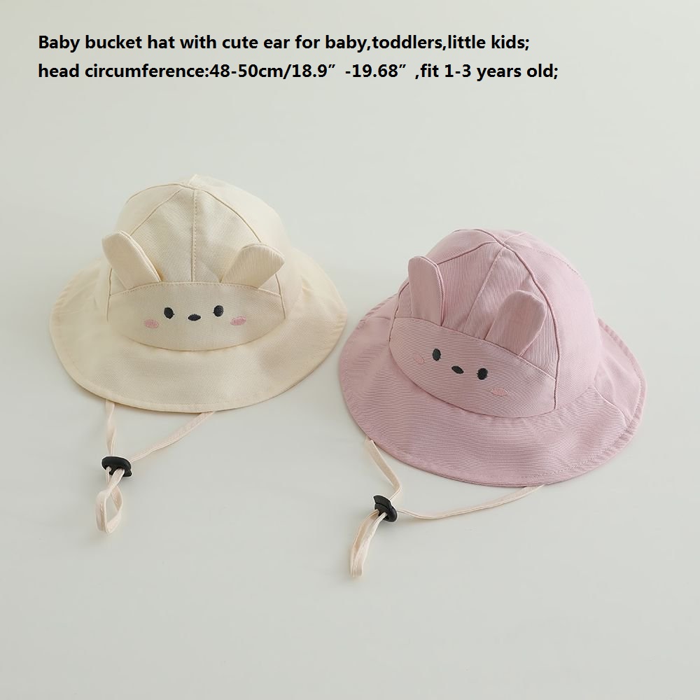 Baby Girls Sun Hat 48-50cm Cot - Bucket Hat Cotton avis et prix