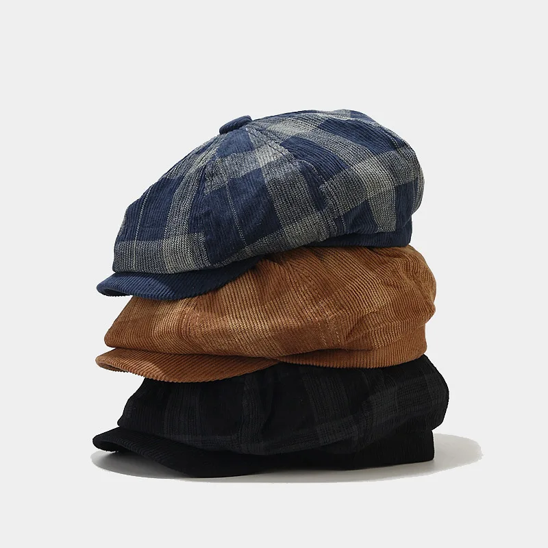 Corduroy Men Women Youth Boy G - Newsboy Cap Ivy avis et prix