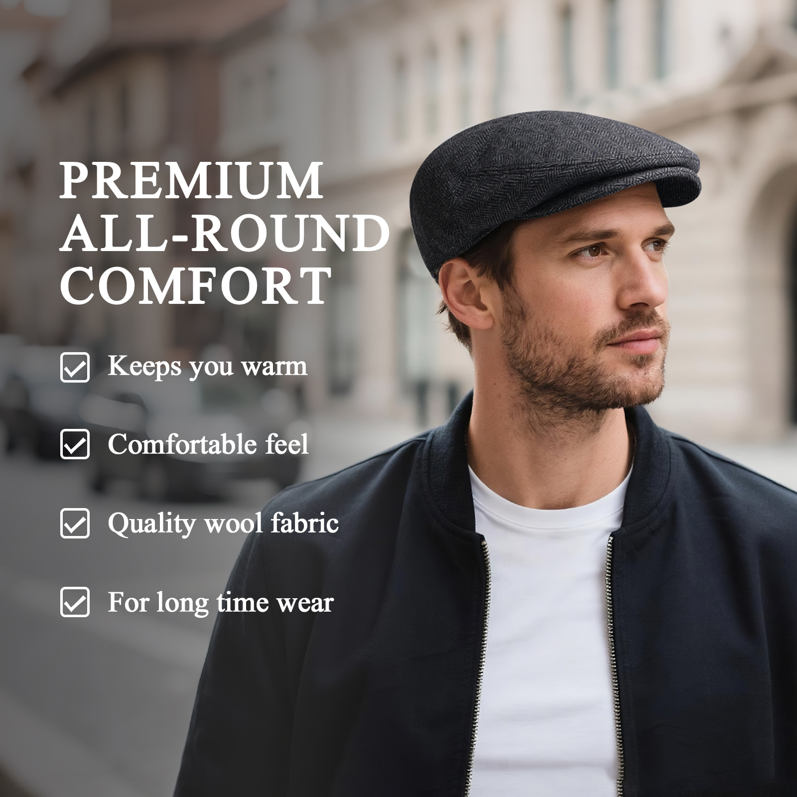 JANGOUL Herringbone Flat Ivy N - Newsboy Cap Ivy avis et prix