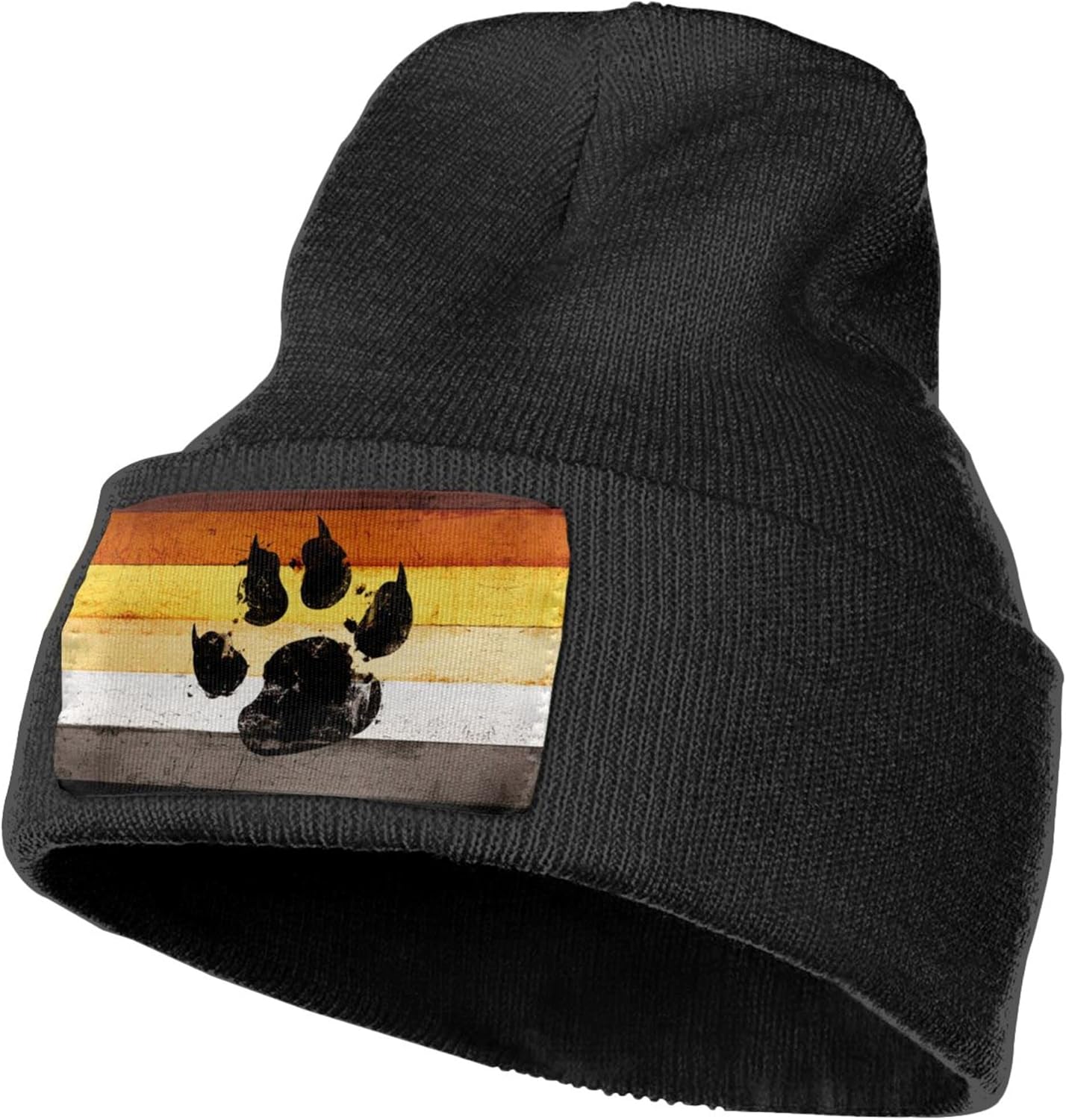 Gay Flag Bear paw LGBT Knit Be - Beanie Cuffed Knit avis et prix