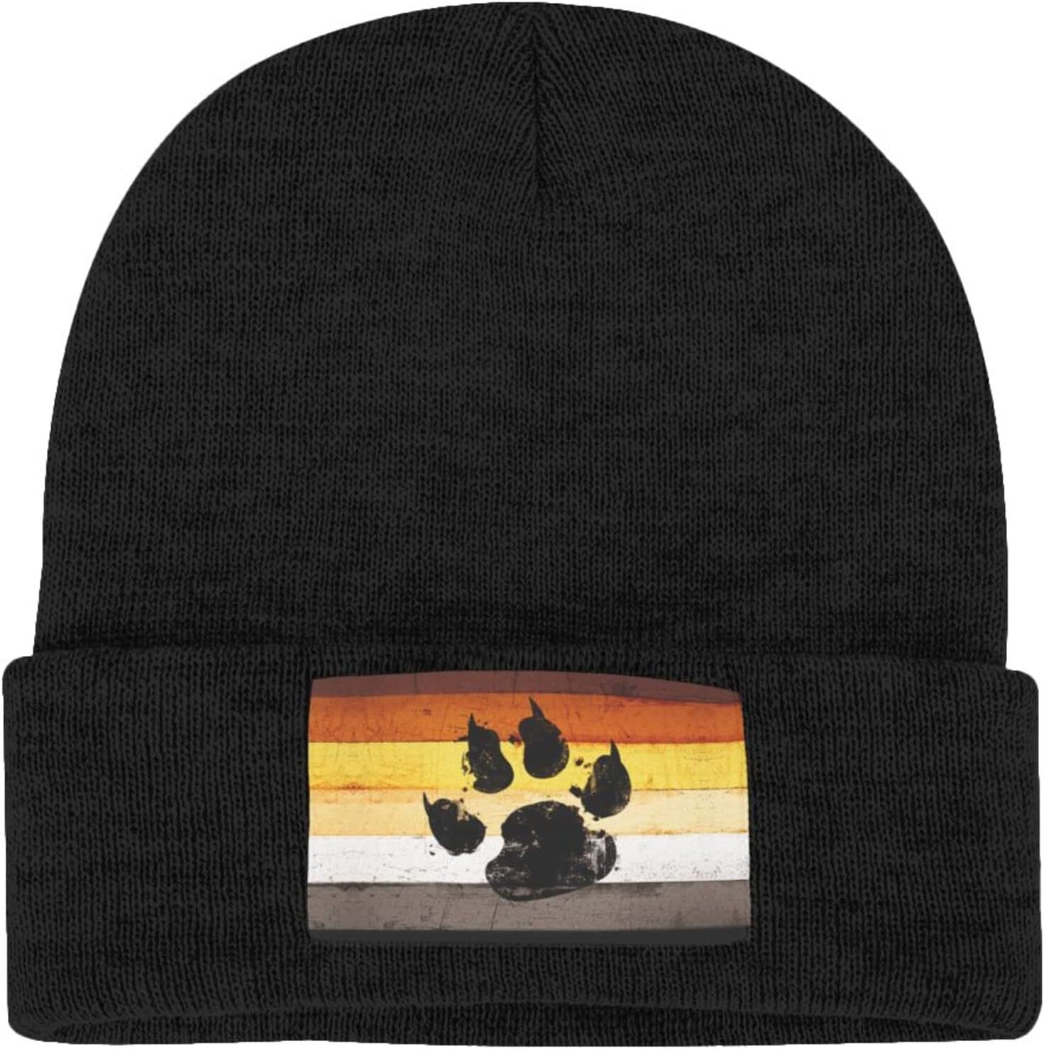 Gay Flag Bear paw LGBT Knit Be - Beanie Cuffed Knit avis et prix