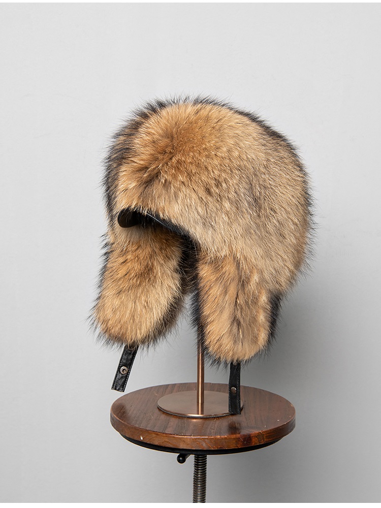 100% Real Fox Fur Hats Women's - Trapper Hat Ear Flap avis et prix