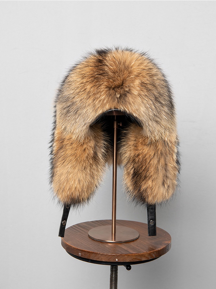 100% Real Fox Fur Hats Women's - Trapper Hat Ear Flap avis et prix