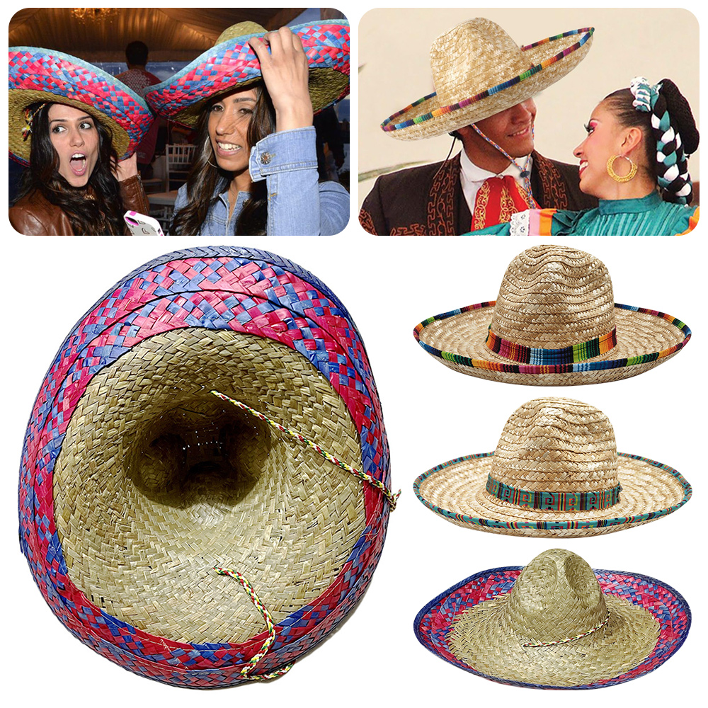 Mexican Sombrero Hat Straw Wea - Sun Hat Wide Brim avis et prix