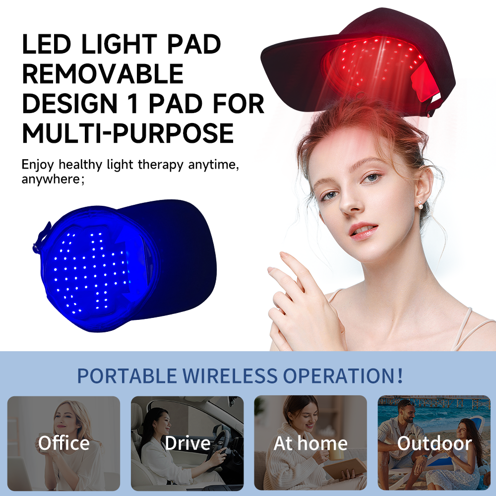 660nm&850nm Red Light Therapy  - Snapback Hat Flat avis et prix