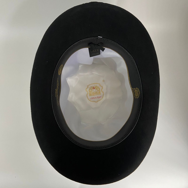Black Wool Felt Top Hat Men's  - Fedora Hat Wool avis et prix