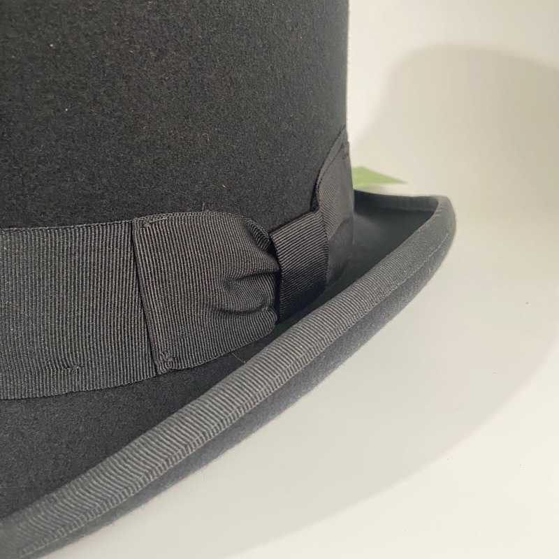 Black Wool Felt Top Hat Men's  - Fedora Hat Wool avis et prix