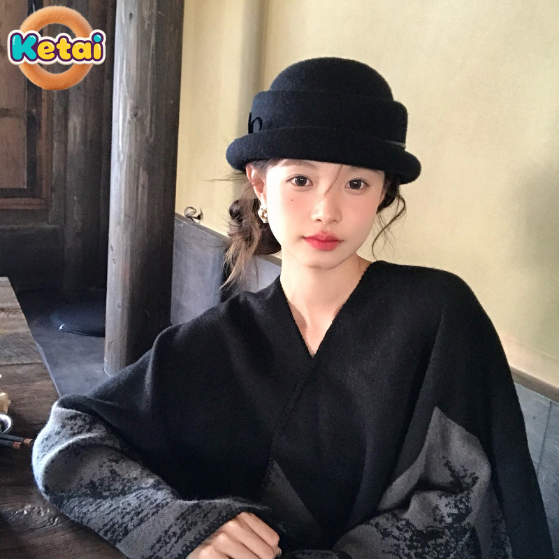 Black Wool Top Hat Beret Women - Beret French Wool avis et prix