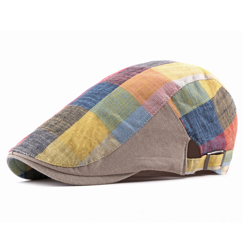 Unisex Cotton Plaid Newsboy Be - Newsboy Cap Ivy avis et prix