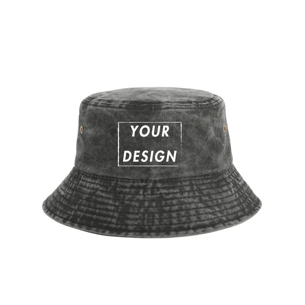 Custom Washed Vintage Bucket H - Bucket Hat Cotton avis et prix