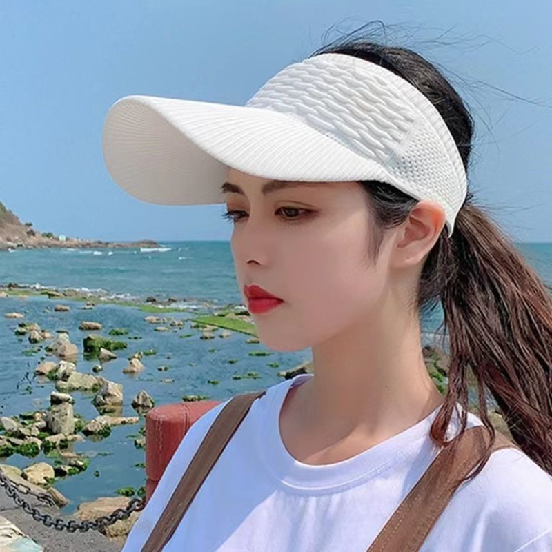 1pcs Women Anti-UV Sun Hats Br - Visor Sun Hat avis et prix