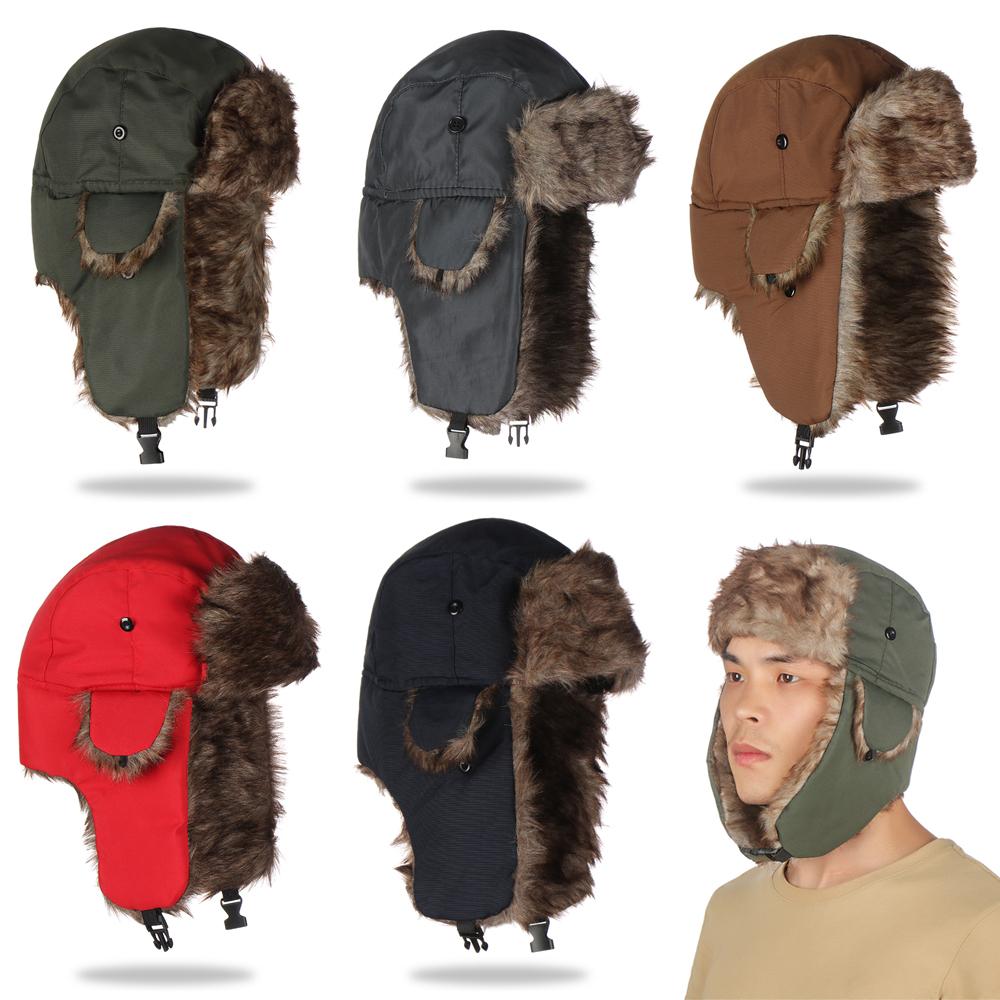 Men Women Fur Trapper Ski Hat  - Winter Trapper Hat avis et prix