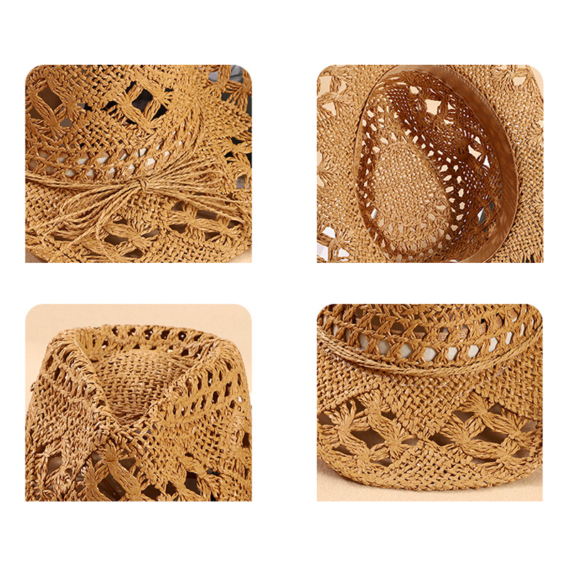 Fashion Woven Straw Hat Wester - Cowboy Hat Straw avis et prix