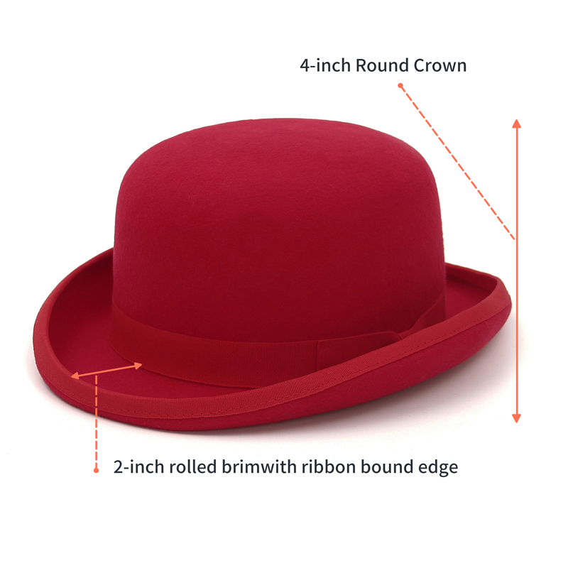 GEMVIE 100% Wool Felt Derby Ha - Fedora Hat Wool avis et prix